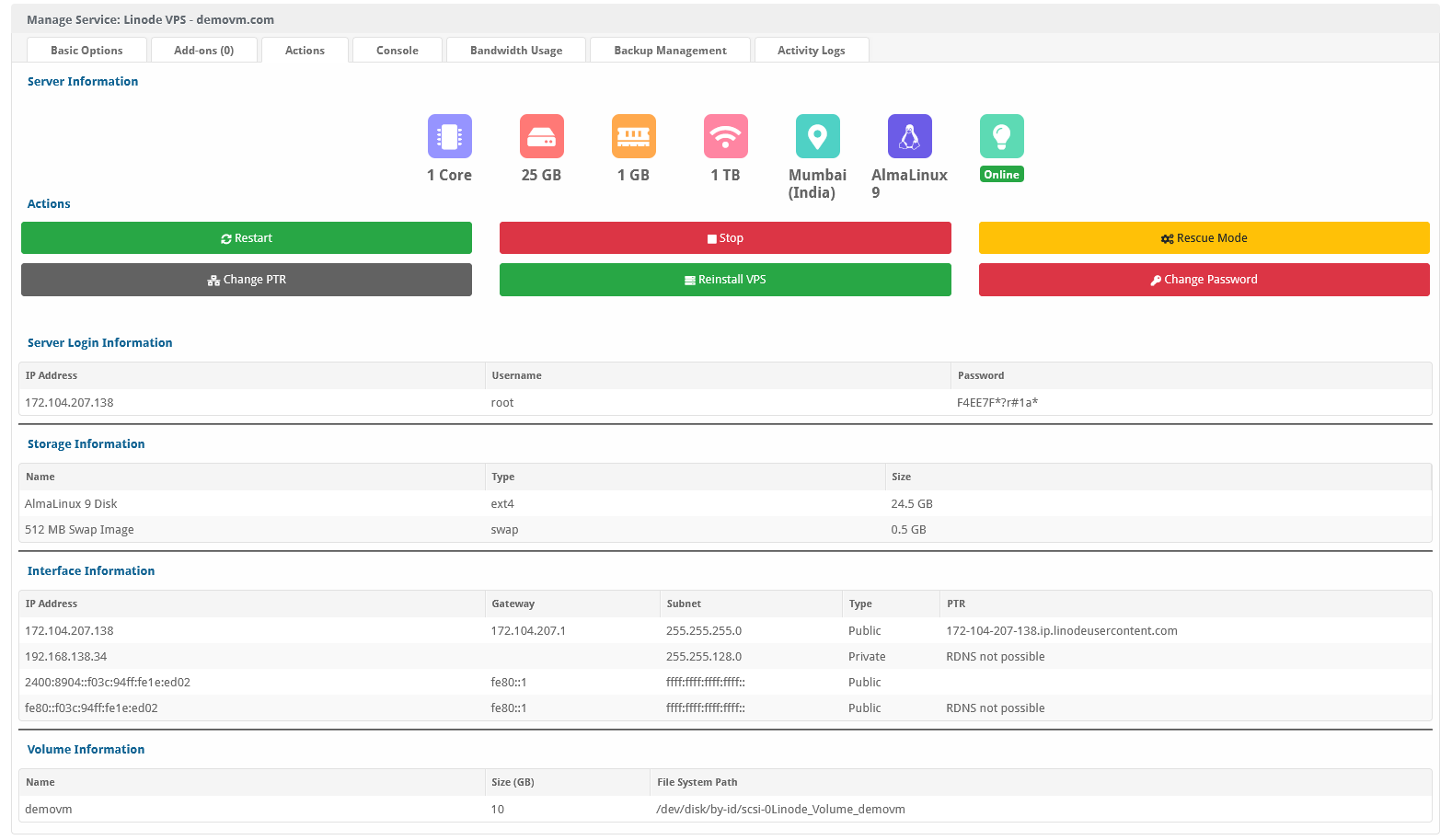 Linode Cloud Blesta Module