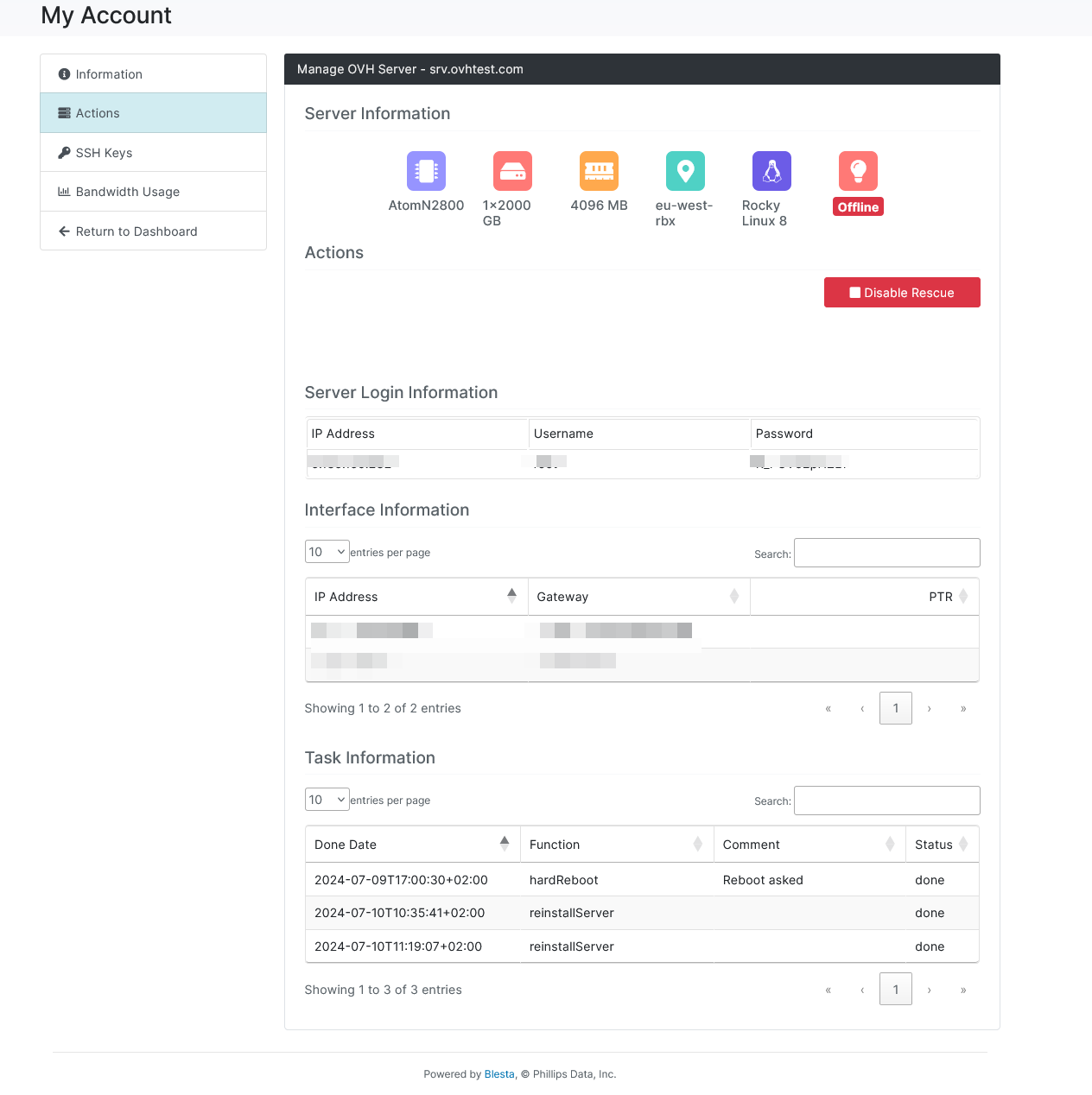 Openstack Cloud Automation Blesta Module